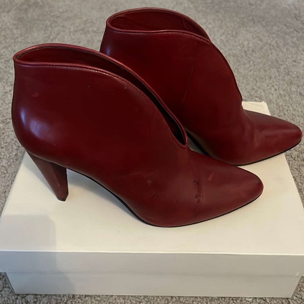 Red booties 3 in heel!